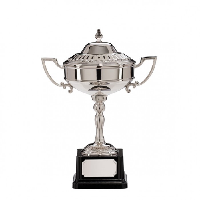 STERLING  - NICKEL PLATED TRADITIONAL TROPHY CUP -